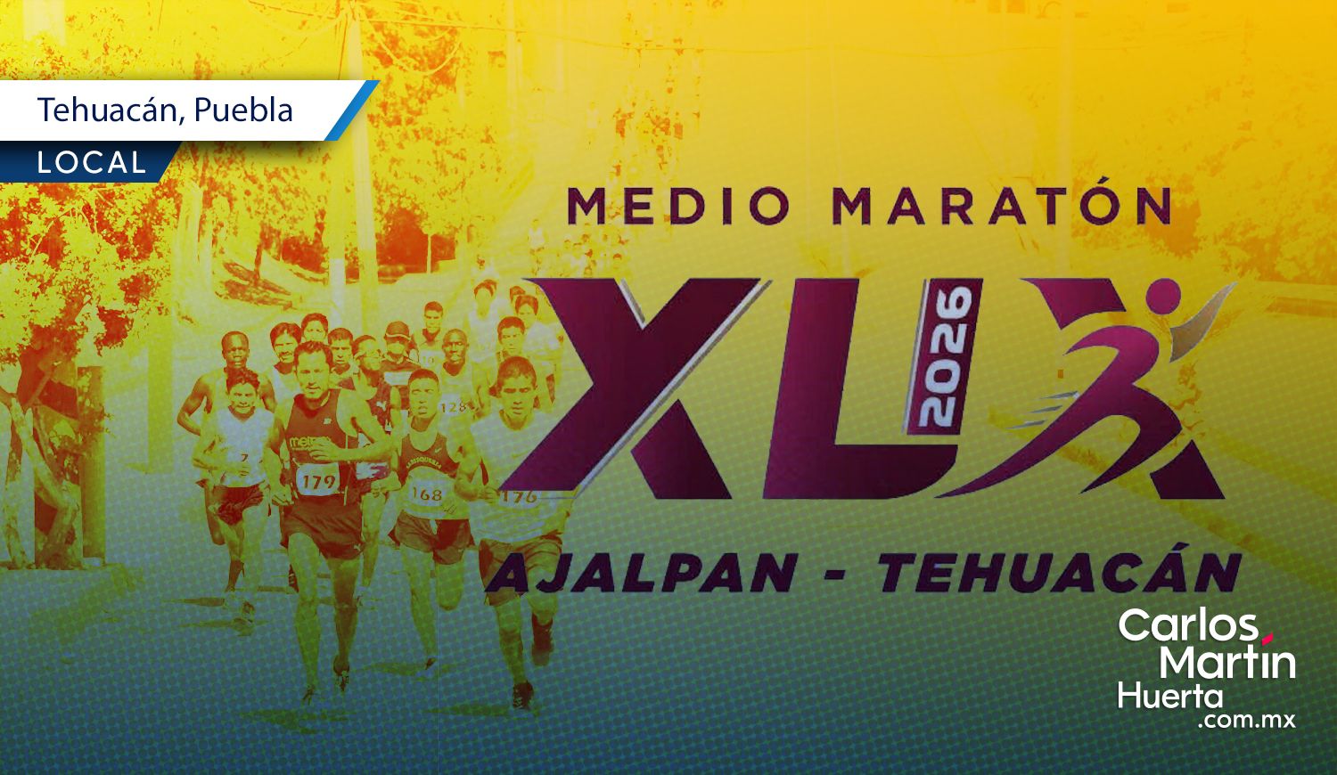 Anuncian el Medio Maratón Ajalpan-Tehuacán 2026 con tres distancias