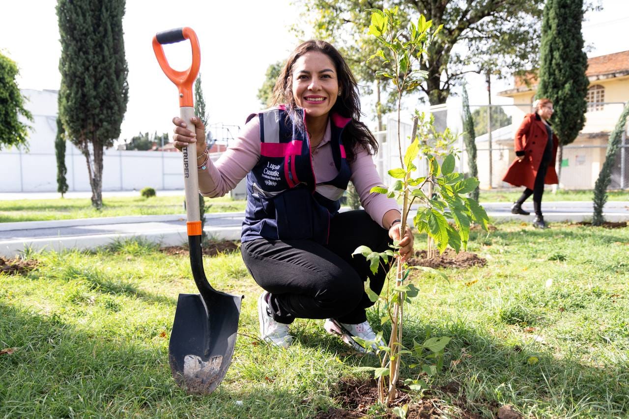 Con la reforestación sembramos un mejor futuro para San Andrés Cholula: Lupita Cuautle